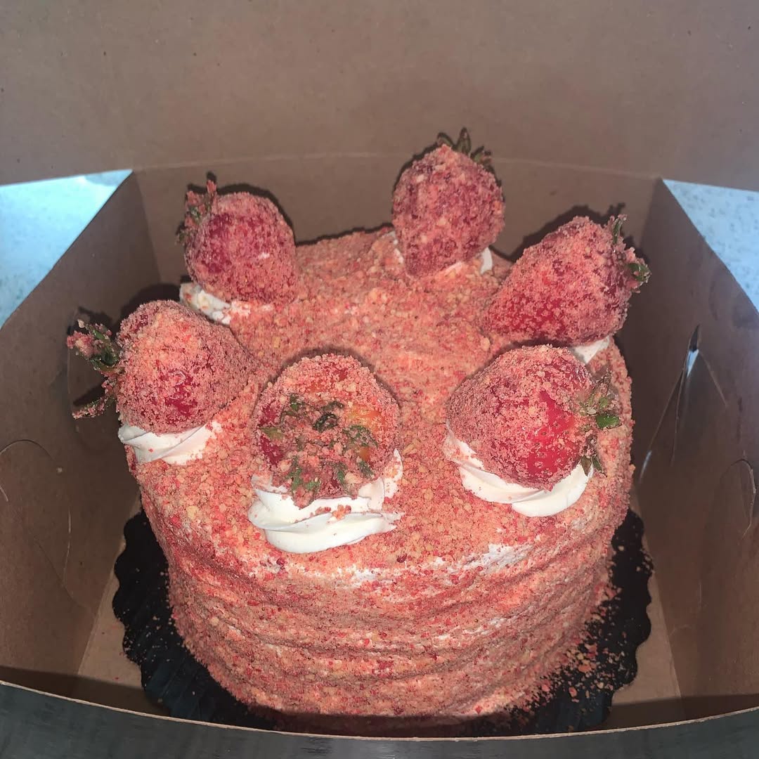 Strawberry Crunch Cake